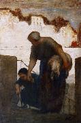 The Washerwoman Honore  Daumier